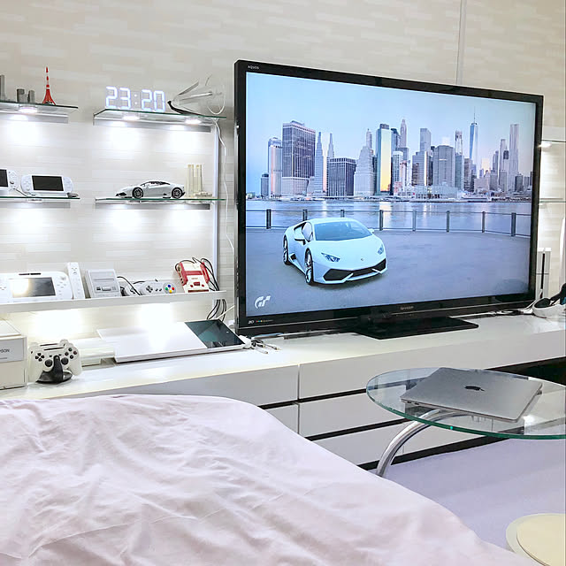 higの日本ポステック-日本ポステック｜JPT LED時計3Dデザイン TriClock ホワイト TRC-WHの家具・インテリア写真