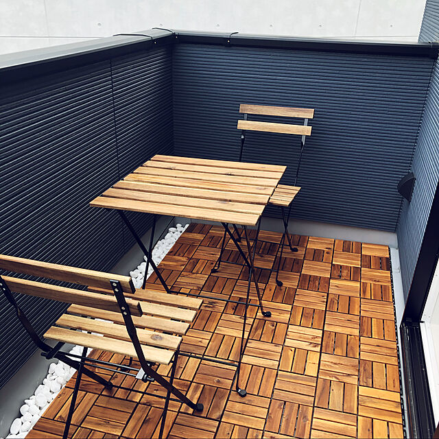 m.m23のイケア-【IKEA/イケア】RUNNEN フロアデッキ 屋外用, ブラウン ブラウンステイン/ 9 ピースの家具・インテリア写真