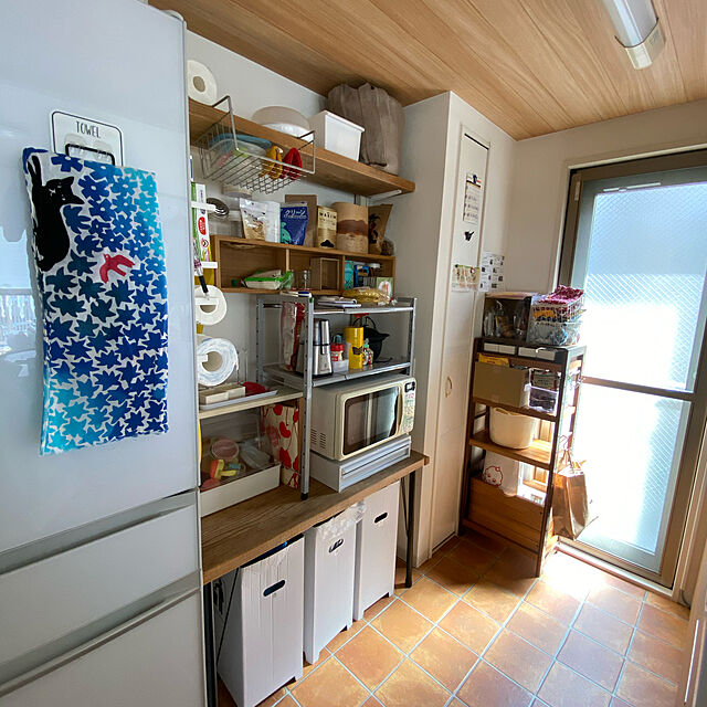 mikomaruの蝶プラ工業-【送料無料】メロディー34型 ホワイト フードケース　キッチン収納の家具・インテリア写真