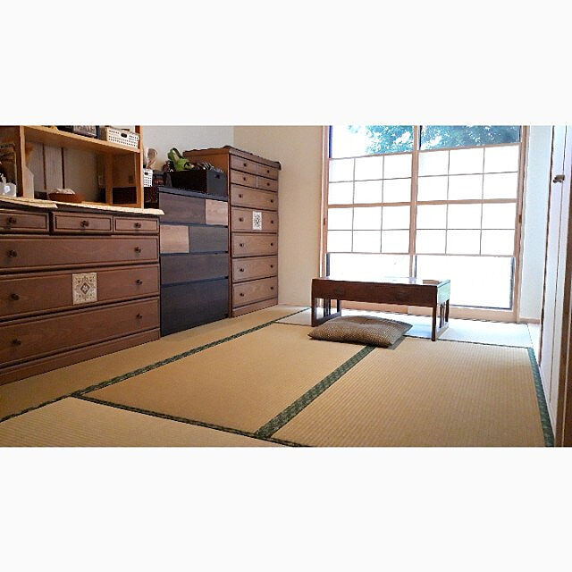 kazuraのニトリ-ローチェスト(ランダム 80LC DBR) の家具・インテリア写真