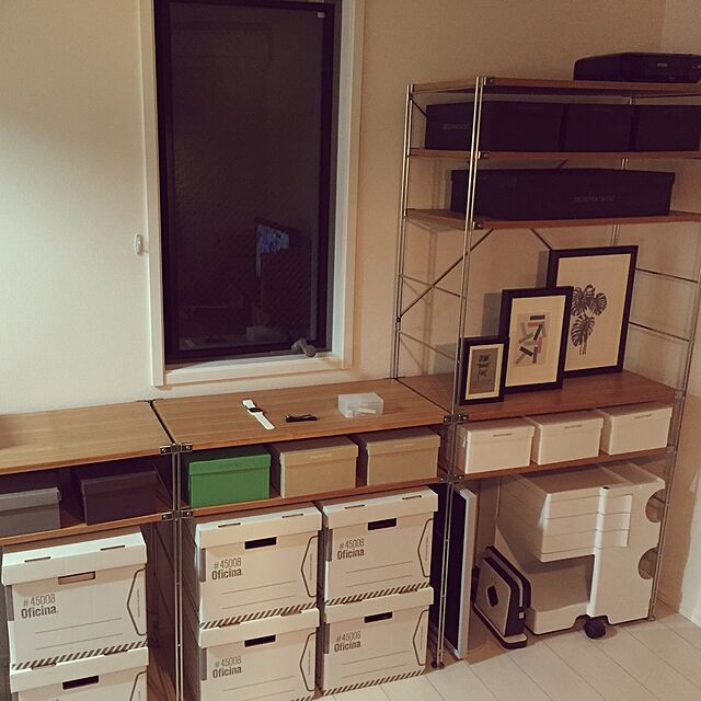 tyariのフリーライド-Oficina アーカイブボックス 4枚セット 頑丈なダンボール製収納箱の家具・インテリア写真