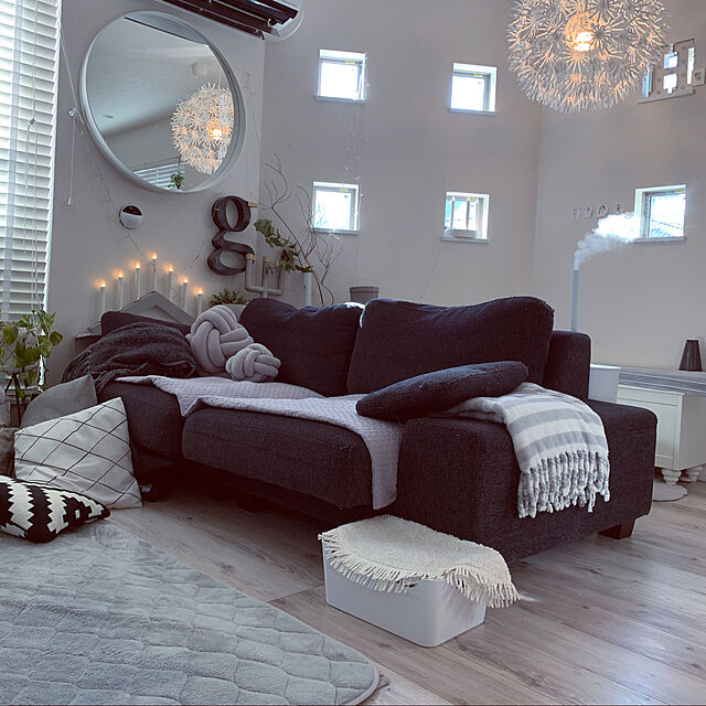 cocoのニトリ-ボビンレッグの収納庫(キャシー90 WH) の家具・インテリア写真