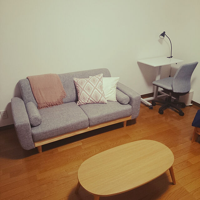 kanakonaのニトリ-ペダルペール ソフトクローズ 3L(ホワイトウォッシュ) の家具・インテリア写真