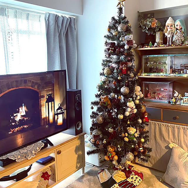 ringoのクリスマス屋-クリスマス屋 クリスマスツリー 180cm スリム フランクヒルズ スリムツリー ツリー木 単品 北欧 おしゃれの家具・インテリア写真