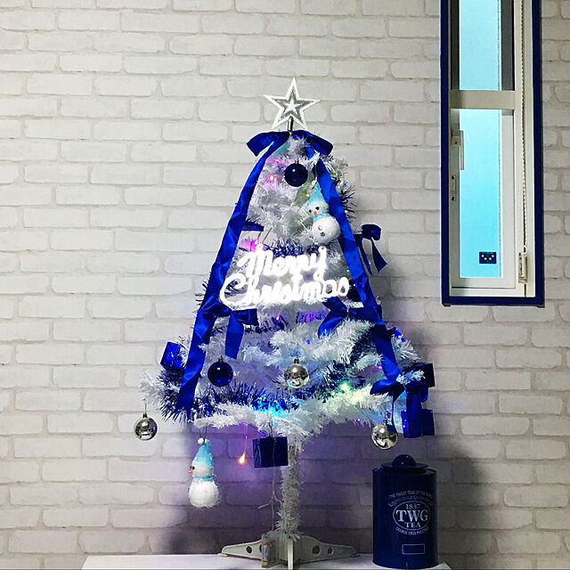 chikaaaaaの-クリスマスツリー led オーナメントセット 120 cm クリスマスツリーセット ホワイトツリー 全2色 ELE000010の家具・インテリア写真