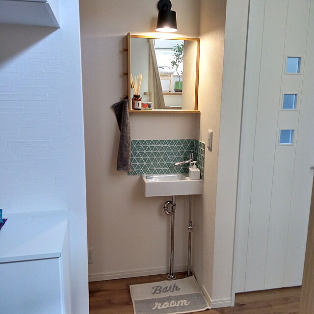 Ally.のニトリ-バスマット(INバスルーム LGY & IV 35X50) の家具・インテリア写真