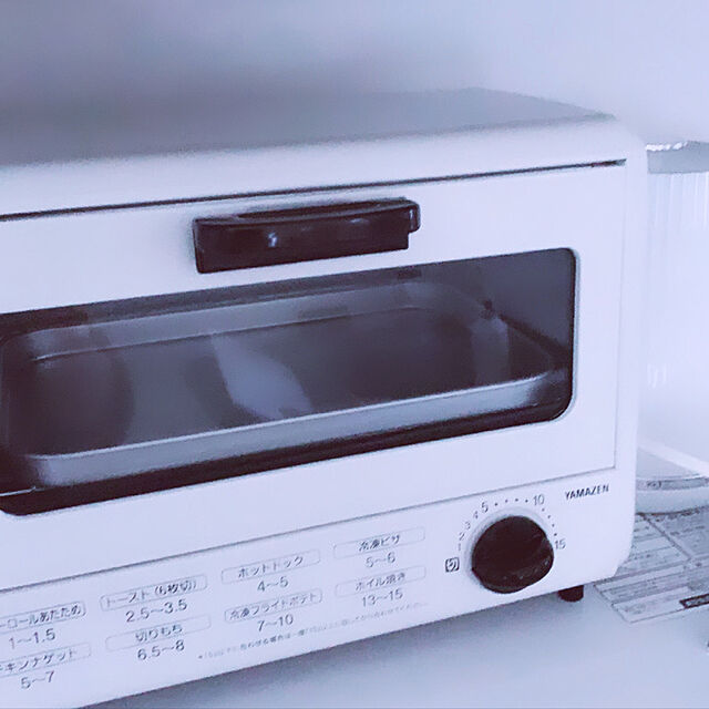 junaの-トースター オーブントースター YTR-S90(W)ホワイト トースター パン焼き オーブン 小型 コンパクト 2枚焼き おしゃれ シンプル 一人暮らし 新生活山善 YAMAZEN 【送料無料】の家具・インテリア写真