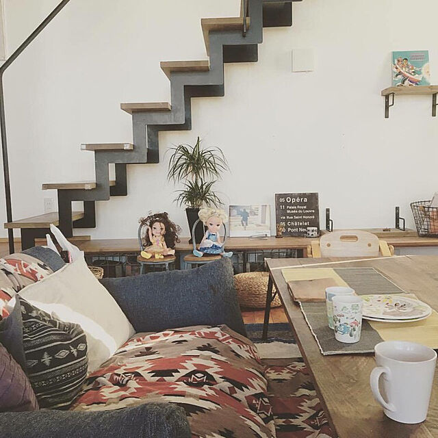 Aikoのニトリ-ランチョンマット(リブ バイカラ BR) の家具・インテリア写真