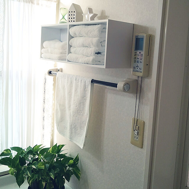Renのニトリ-ウォールシェルフ(ボックス 2626WH) の家具・インテリア写真