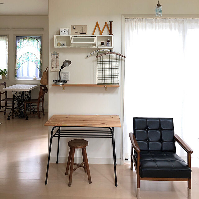 oranginaの無印良品-麻平織プリーツカーテン／オフ白の家具・インテリア写真