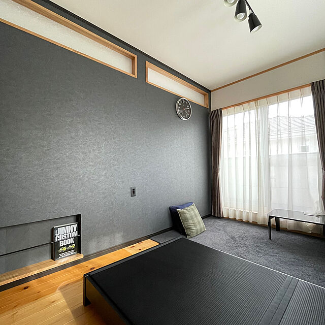 wakaba223のニトリ-【10枚以上で販売】タイルカーペット(シャギー DGY 40X40) の家具・インテリア写真