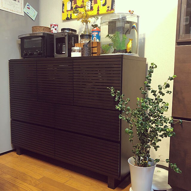 mielのニトリ-サイドボード(ミツキ120 DBR) の家具・インテリア写真