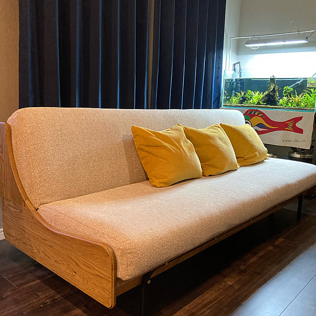 sketchの-journal standard Furniture ジャーナルスタンダードファニチャー 家具 HABITAT SOFA BED ハビタソファベッド　ベージュの家具・インテリア写真