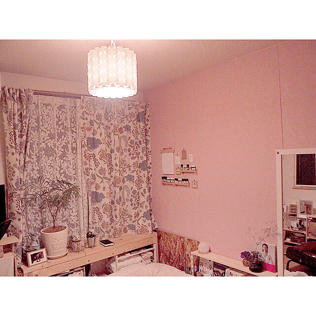 acoの-【58サイズ】こもれびのような綿混レースカーテン[日本製]の家具・インテリア写真