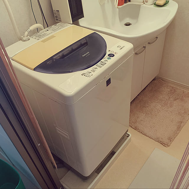 yokoのシャープ-洗濯機 シャープ SHARP ES-PU10C-T 白　ホワイト ブラウン おしゃれ 洗濯10kg 乾燥5kg 超音波ウォッシャー付属の家具・インテリア写真
