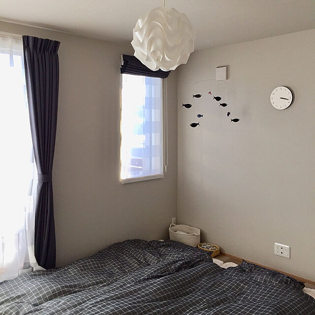 eitamanの-サンドウィッチ ウォールクロック【ペーパークラフト 軽量 掛け時計 シンプル】の家具・インテリア写真