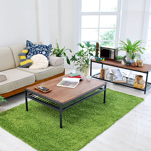 gardening_koboの住まいスタイル-天然木製リビングテーブル　L　の家具・インテリア写真