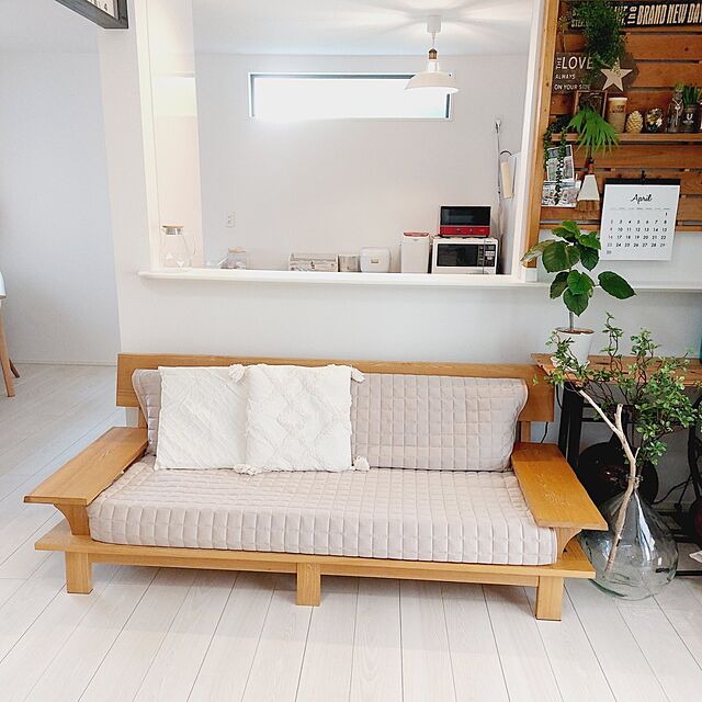 mcN59のニトリ-タッセル付き クッションカバー (45x45cm) ANV005(Living in Comfort) の家具・インテリア写真
