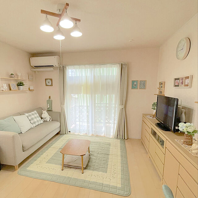 Minoriのニトリ-遮光2級・遮熱・消臭カーテン(アクト アイボリー 100X200X2) の家具・インテリア写真