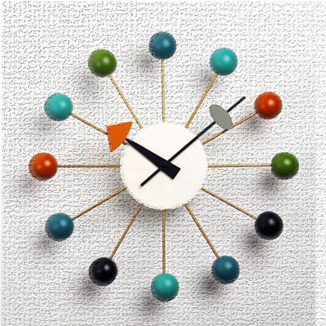 starmanのsandy style-BALL clock（ボールクロック） マルチ色 商品 【ジョージ・ネルソン】【壁掛時計】【ネルソンクロック】 【デザイナー時計】の家具・インテリア写真