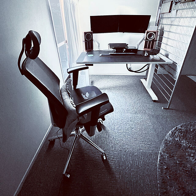 minicorgi8の-オフィスチェア メッシュチェア オールメッシュ ハイバック シンクロロッキング ヘッドレスト ランバーサポート リストレスト 椅子 チェア 在宅勤務 在宅ワーク 高機能チェアの家具・インテリア写真