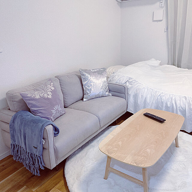 canaの-クッション クッションカバー ボタニカル クッションカバー 450×450 ライトグレー （PT-079）の家具・インテリア写真