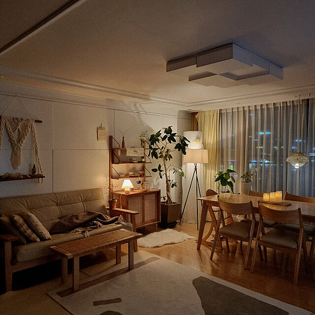 KAORIの-韓国インテリア　ランプ　プリーツランプ　おしゃれ　可愛い　ナチュラル　SNS映え　インテリア雑貨　北欧　間接照明　ライト照明器具の家具・インテリア写真