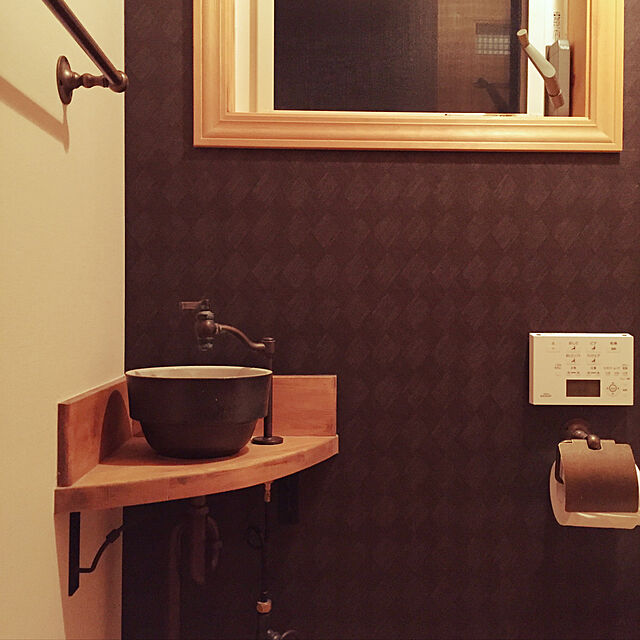 miyaの-ペーパーホルダー トイレットペーパーホルダー（真鍮 アイアン トイレペーパーホルダー ロールペーパーホルダー）の家具・インテリア写真