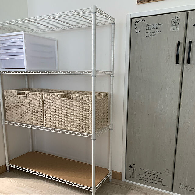 Tomoeのニトリ-スチールラックSTANDARD 65cm幅 3段(DWH) の家具・インテリア写真