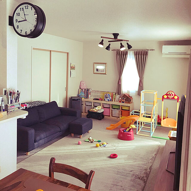 Chihiroのイケア-IKEA TROFAST イケア トロファスト おもちゃ箱 収納コンビネーション, パイン材 ホワイト 592.408.71の家具・インテリア写真