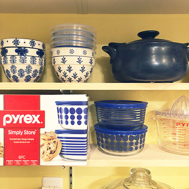 suzyの-Pyrex Simply Store 4 Cup Blue Lane Storage Dish with Lidの家具・インテリア写真