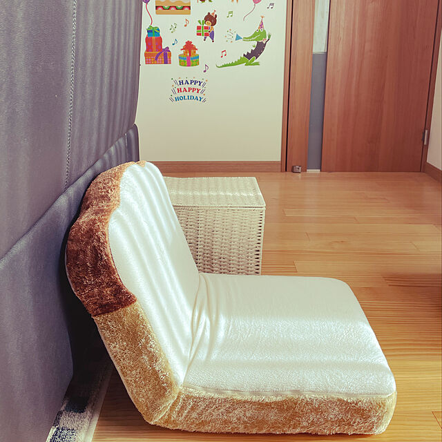 yukayuzuboaのニトリ-2人用合皮ソファ(Nシールド A13 BK) の家具・インテリア写真