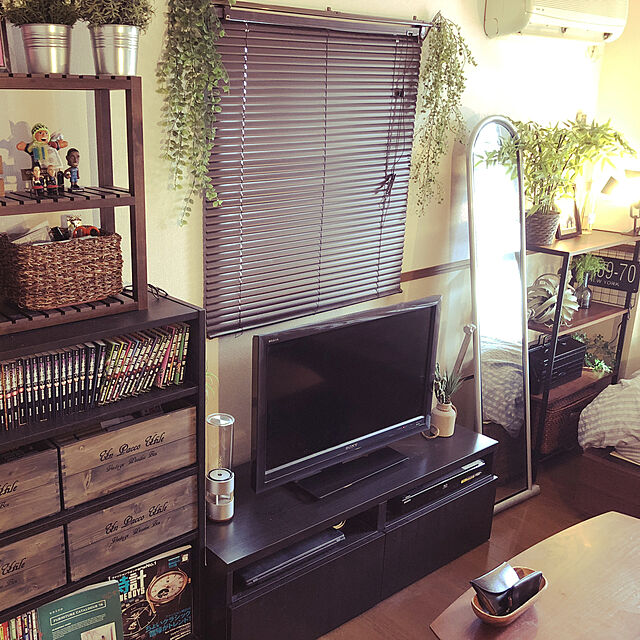 nobのニトリ-既製木目ブラインド(リンクス3 DBR 88X138) の家具・インテリア写真