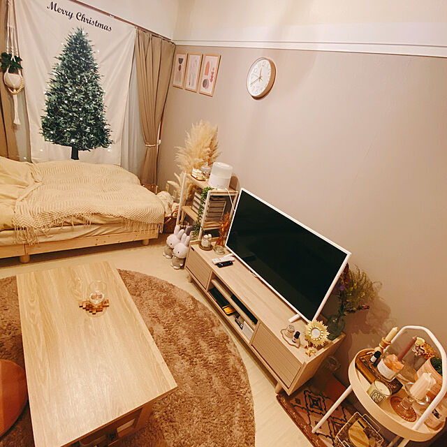 pippiのPURPLE 7-PURPLE 7 クリスマスツリータペストリー ＆ LEDイルミネーションライト 2点セット 高さ150cm×幅100cmの家具・インテリア写真