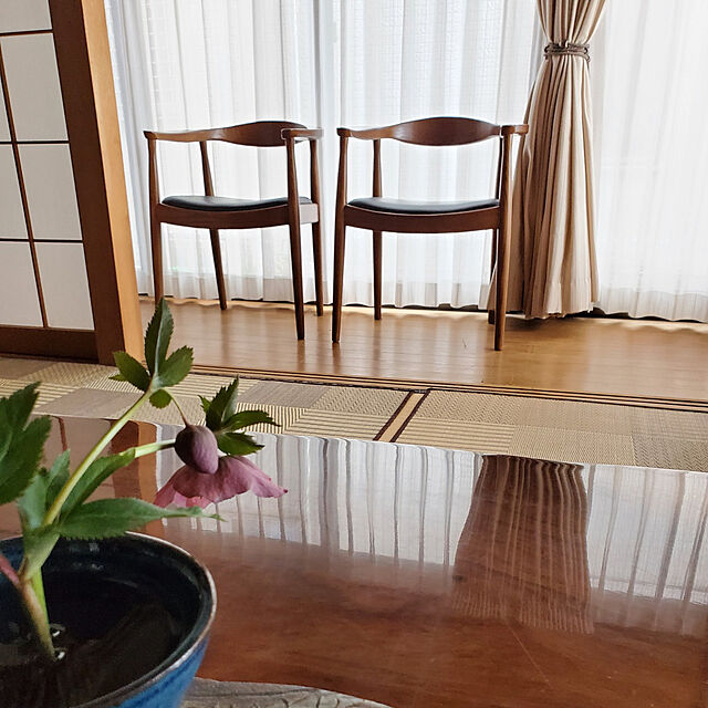 karasubabaaのイケヒコ・コーポレーション-純国産 い草 上敷き カーペット 格子柄 江戸間6畳(約261×352cm）の家具・インテリア写真