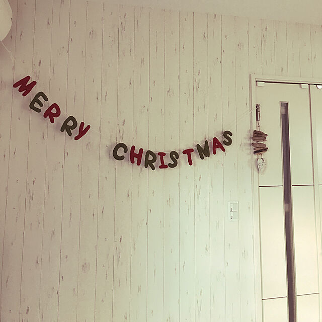 ASHのニトリ-フェルトガーランド メリークリスマス レッド の家具・インテリア写真