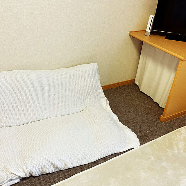 kikikiの無印良品-【無印良品 公式】綿ワッフルケット・シングル 140×200cmの家具・インテリア写真