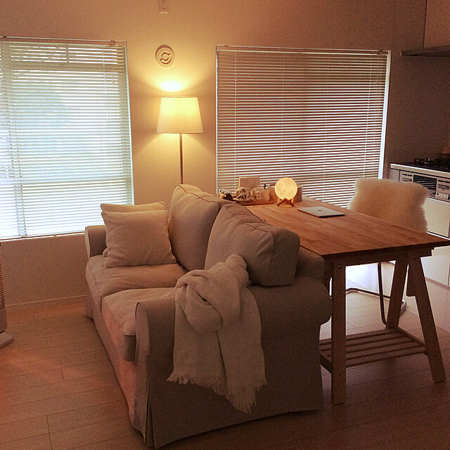 Doriのイケア-EKTORP エークトルプ オットマンの家具・インテリア写真