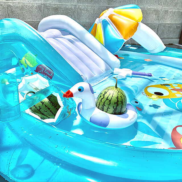 koko_hikaの-プール INTEX(インテックス) ゲータープレイセンター 201×170×84cm [日本正規品] 57165 |ビニールプール 子供用 家庭用プール 滑り台 大型 玩具 おすすめ ラッピングの家具・インテリア写真