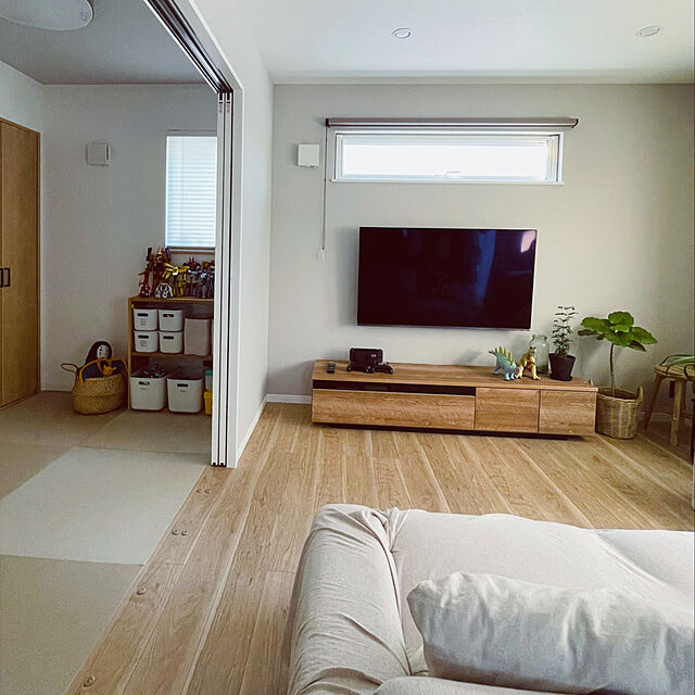 kurinokiの無印良品-【無印良品 公式】ポリエステル麻　ソフトボックス　長方形　中　ハーフ　約幅18．5×奥行26×高さ26cmの家具・インテリア写真