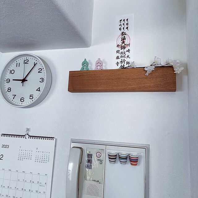 hihaの無印良品-【無印良品 公式】アナログ時計・大　ホワイト 型番：MJ−ACLW2の家具・インテリア写真