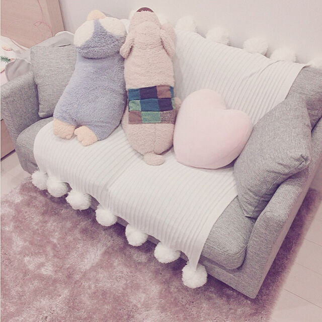 miiのニトリ-２人用ソファ(ローエン GRY(DB)) の家具・インテリア写真