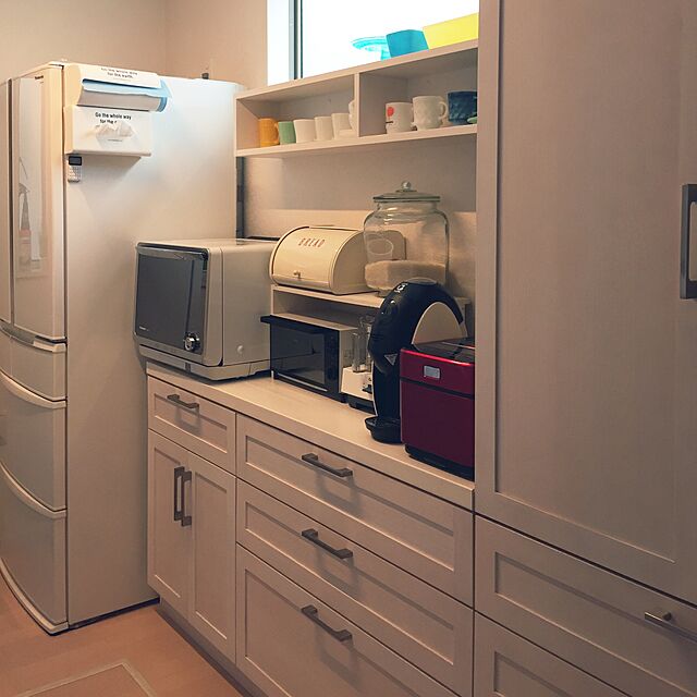 yukariのライクイット-24日 01:59まで最大P20倍　(Like-it)Mag-On+ マグネット キッチンペーパーホルダー R ニューホワイト 8038 (キッチン整理用品 まんまる堂)の家具・インテリア写真