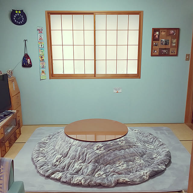 harukecyonのニトリ-ふわふわやわらかラグ(フィールソフト GY 200X240) の家具・インテリア写真