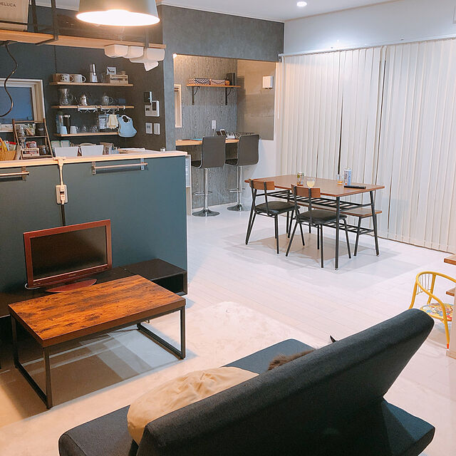 eri_zawaのニトリ-ダイニングベンチ(ウォルブ MBR) の家具・インテリア写真