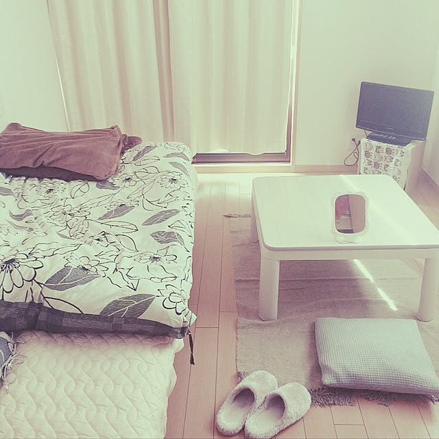 nanananのニトリ-リバーシブルこたつ(ジュリバS 70 WH) の家具・インテリア写真