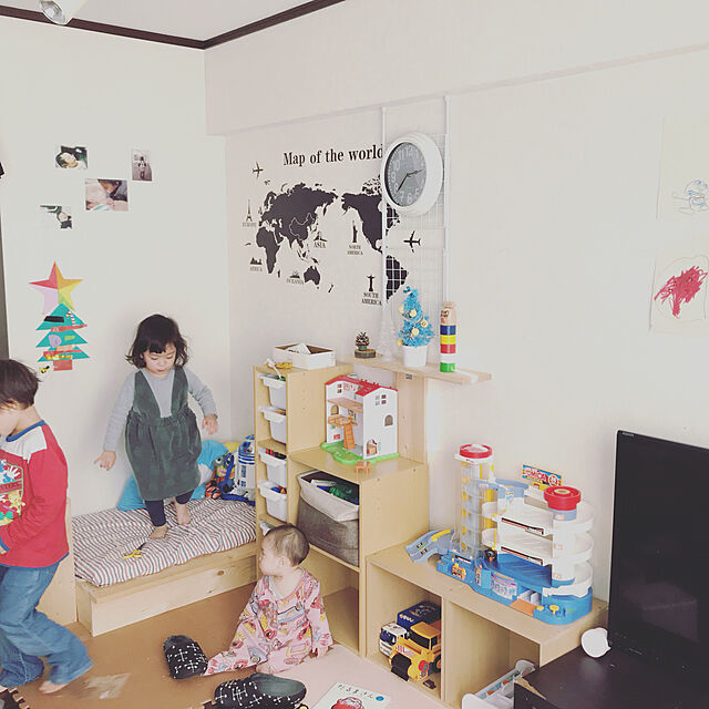 aco_shushuのニトリ-〔幅22.4x奥行29.8x高さ59cm〕カラーボックスカラボ スリム２段(NA） の家具・インテリア写真