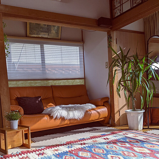 hiroのイケヒコ・コーポレーション-モルドバ製 ウィルトン織り カーペット キリム 約200×250cm レッド 2352359の家具・インテリア写真