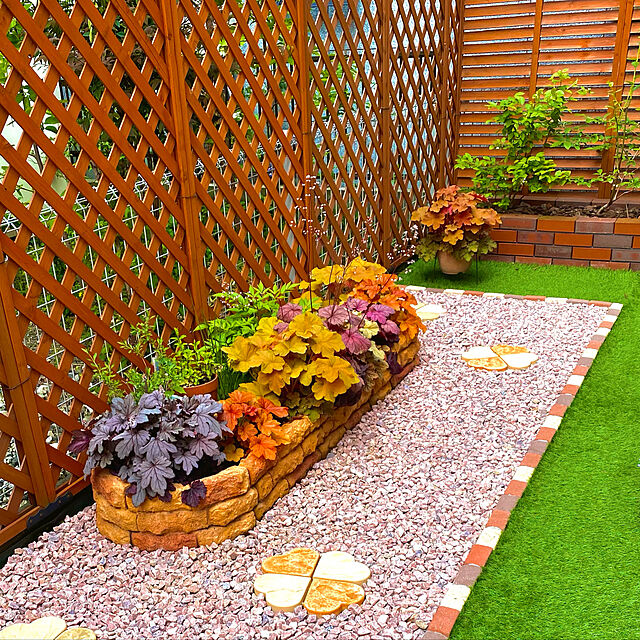 yukariの-庭 おしゃれ ステップストーン ガーデン タイル 踏み石 敷石 アクセントステップ クローバー 2個セットの家具・インテリア写真