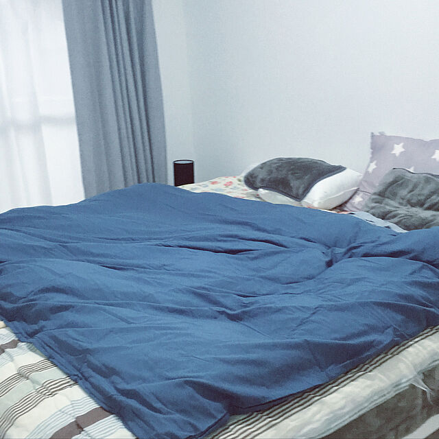 Yamamotoのニトリ-遮光2級カーテン(レーナ グレー 100X230X2) の家具・インテリア写真